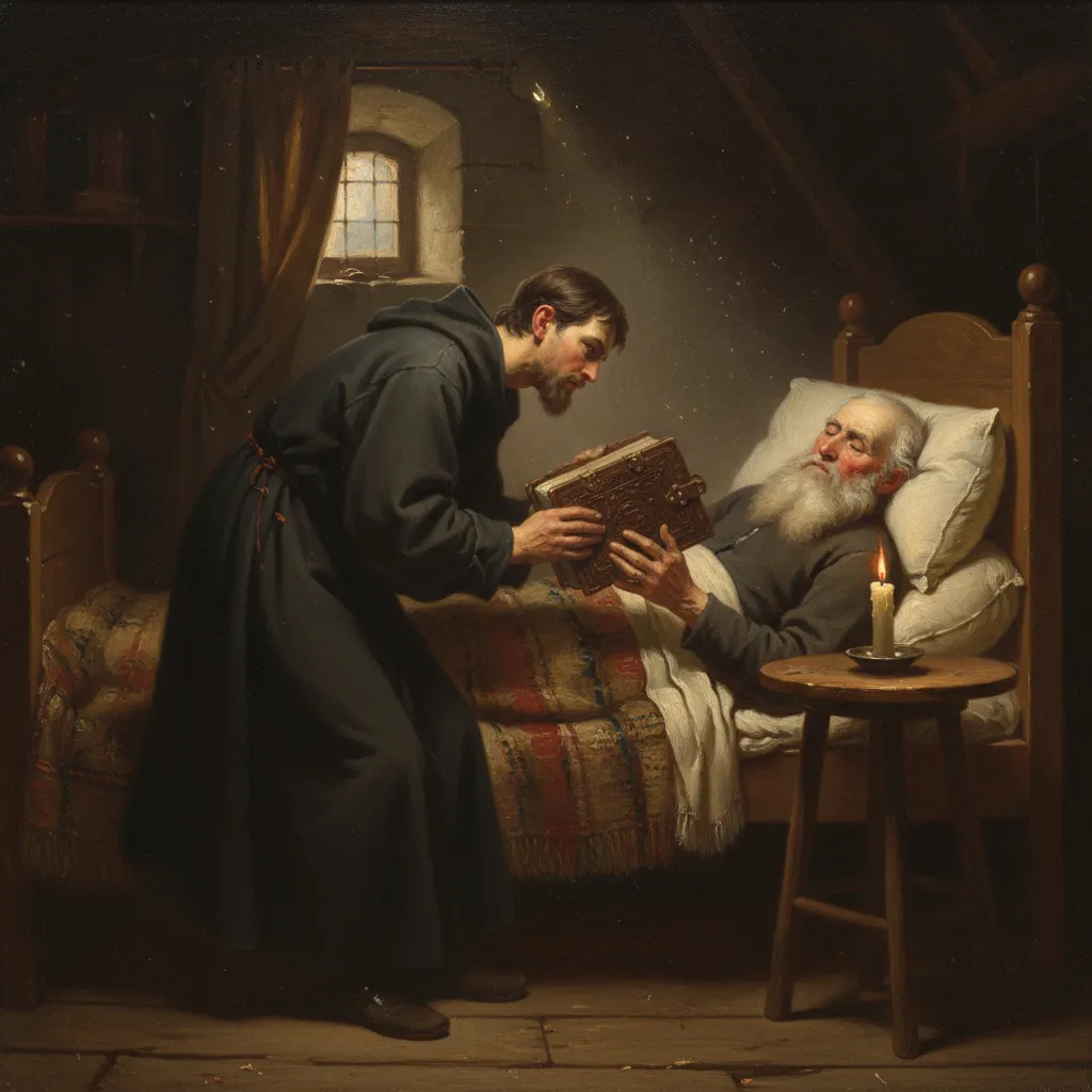 죽음의 침대에서 받아든 첫 번째 인쇄본