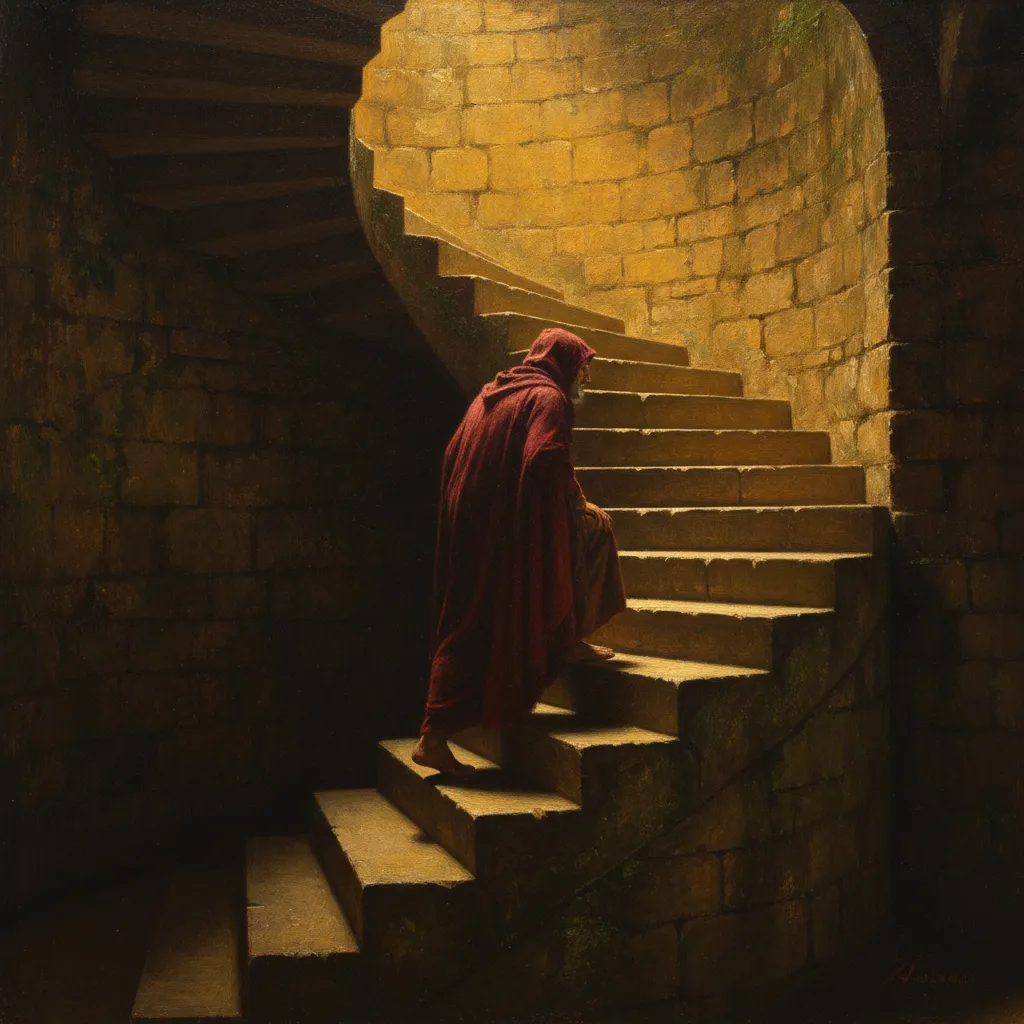 계단은 여덟 개 — 몸은 세 번째에야 등장한다