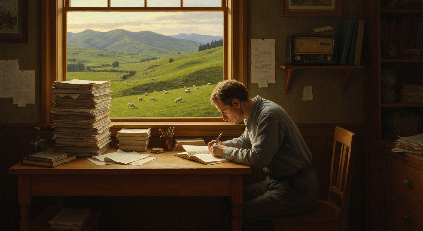 ## 지구 반대편 뉴질랜드에서 나치에 맞선 무기는 원고지였다