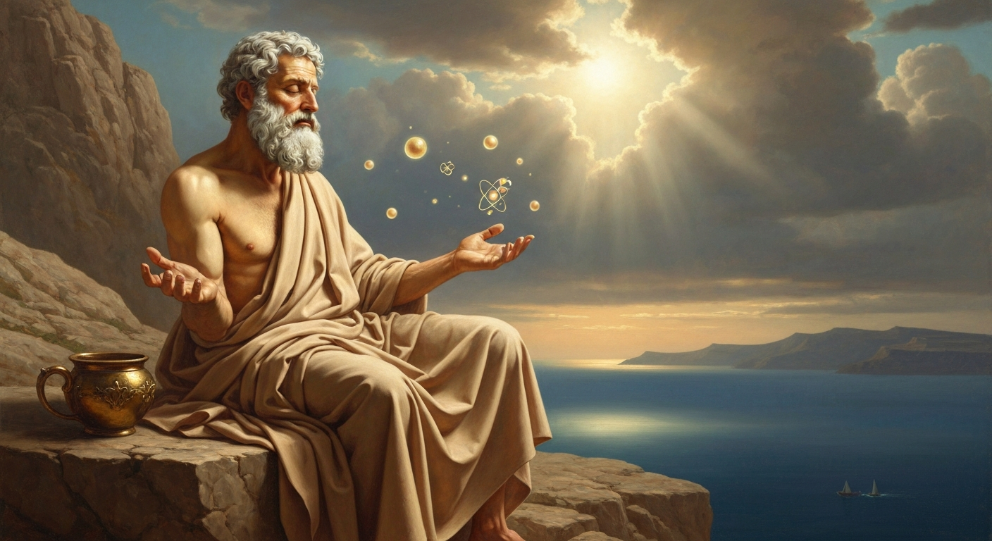 ## 현미경도 없던 시대에 한 남자가 눈을 감고 우주의 재료를 맞혔다