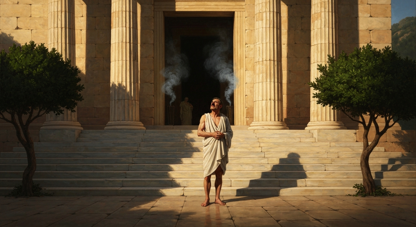그리스 최고의 신전이 '가장 지혜로운 사람'이라 불렀을 때, 그는 그걸 반박하려고 길을 나섰다