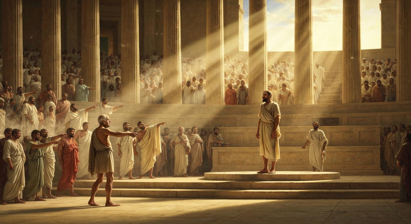 민주주의를 발명한 도시가 질문하는 사람을 견디지 못했다