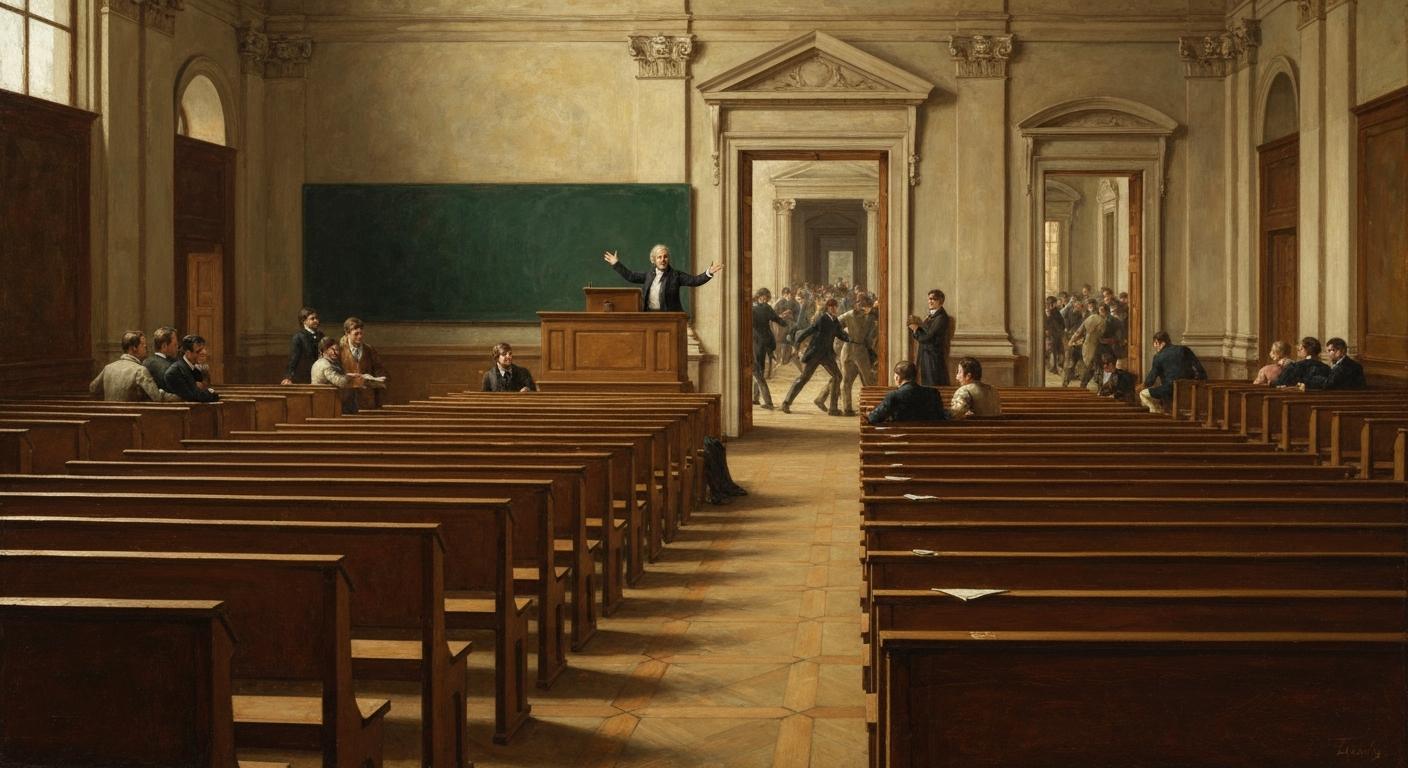 ## 헤겔 강의실은 만석이었고, 그의 강의실에는 아무도 없었다