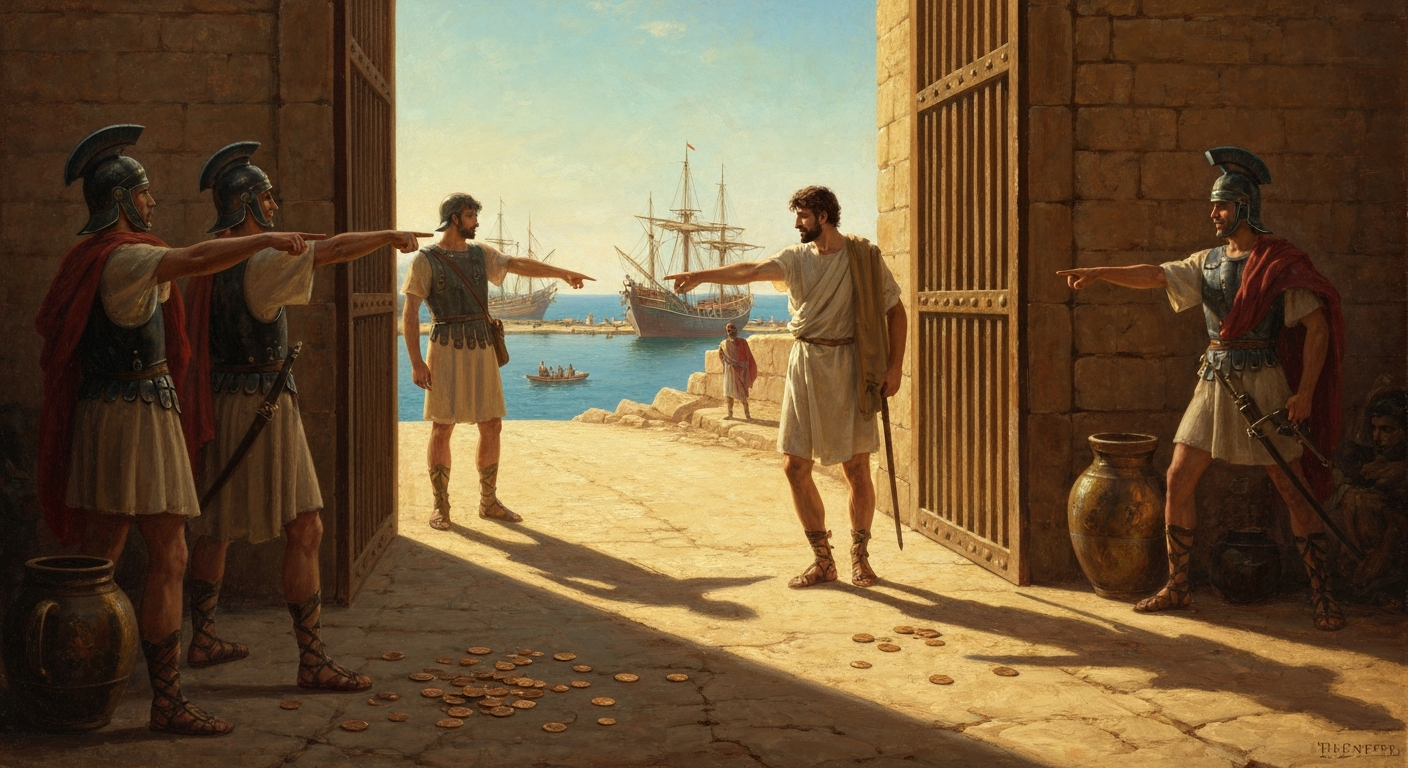 ## 화폐를 위조하고 추방당한 환전상의 아들