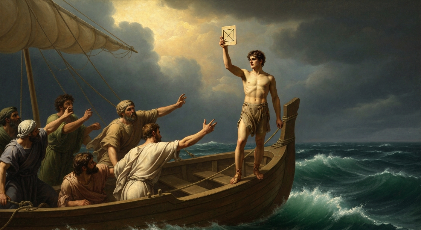 ## 자기 이론을 증명한 제자를 바다에 수장시켰다는 소문