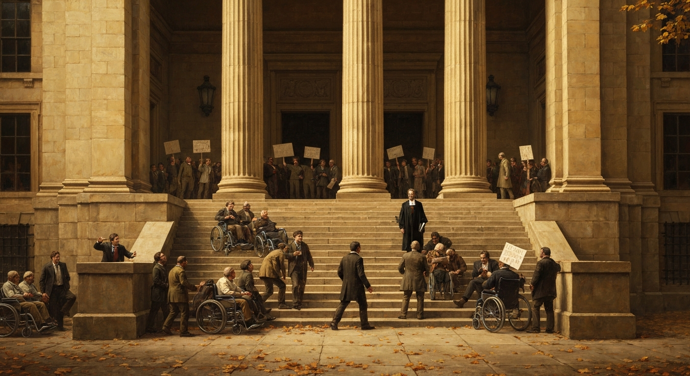 ## 장애 신생아 안락사를 주장한 철학자에게 휠체어 시위대가 몰려왔다