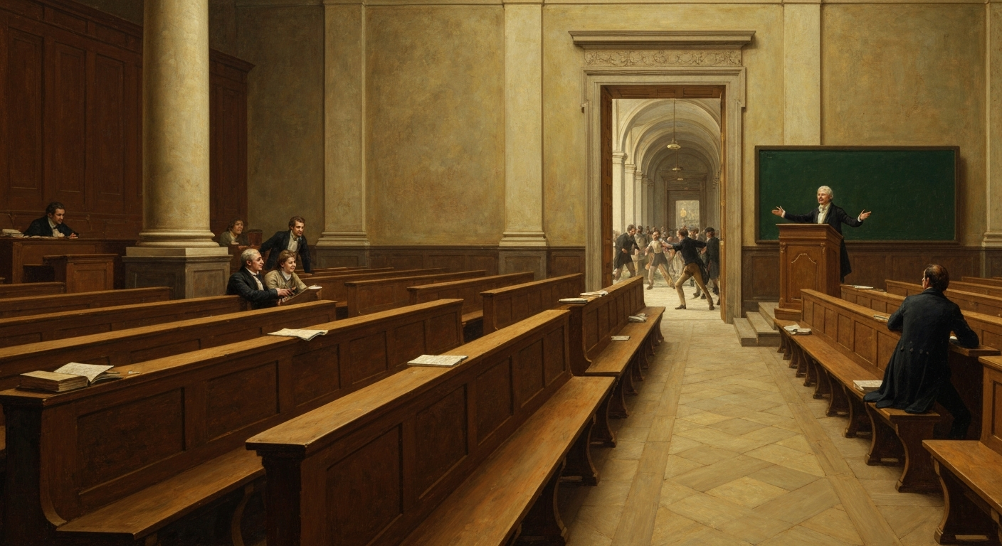 ## 헤겔 강의실은 만석이었고, 그의 강의실에는 아무도 없었다