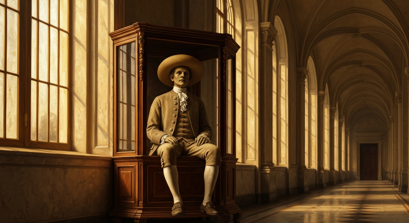 ## 200년째 대학 복도에 앉아 있는 시체가 있다