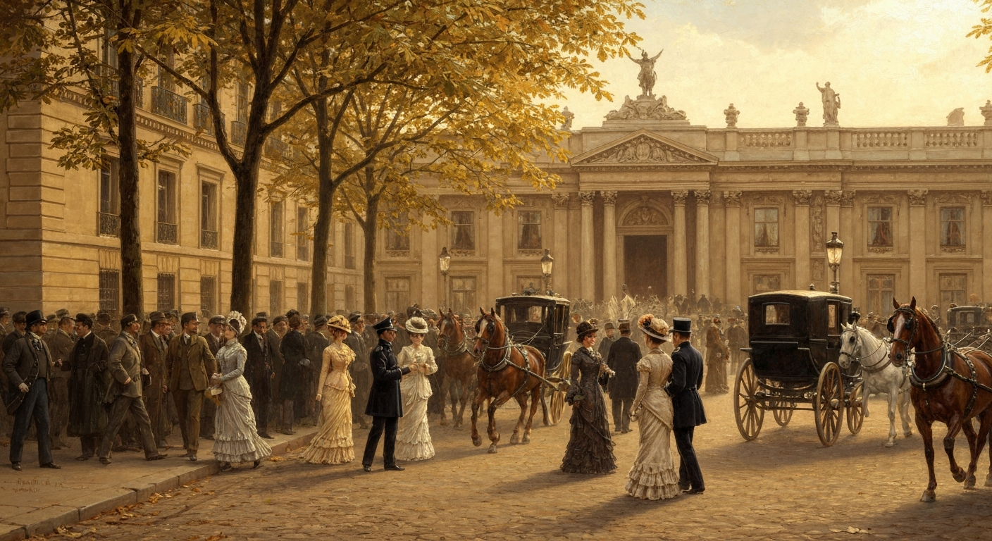 강의를 들으려는 군중이 생제르맹 대로를 막아섰다