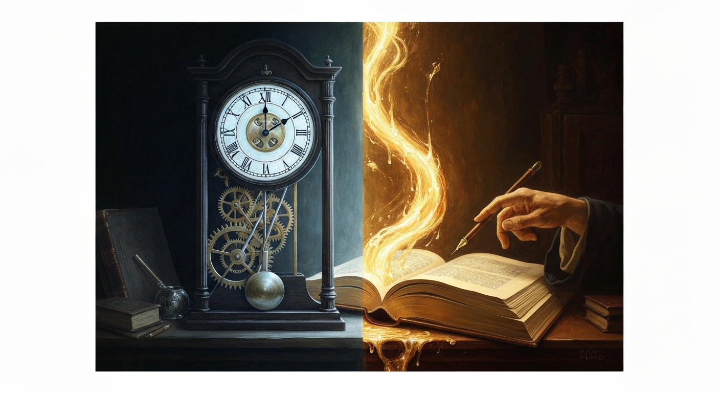 시계가 재는 시간과 내가 사는 시간은 완전히 다르다