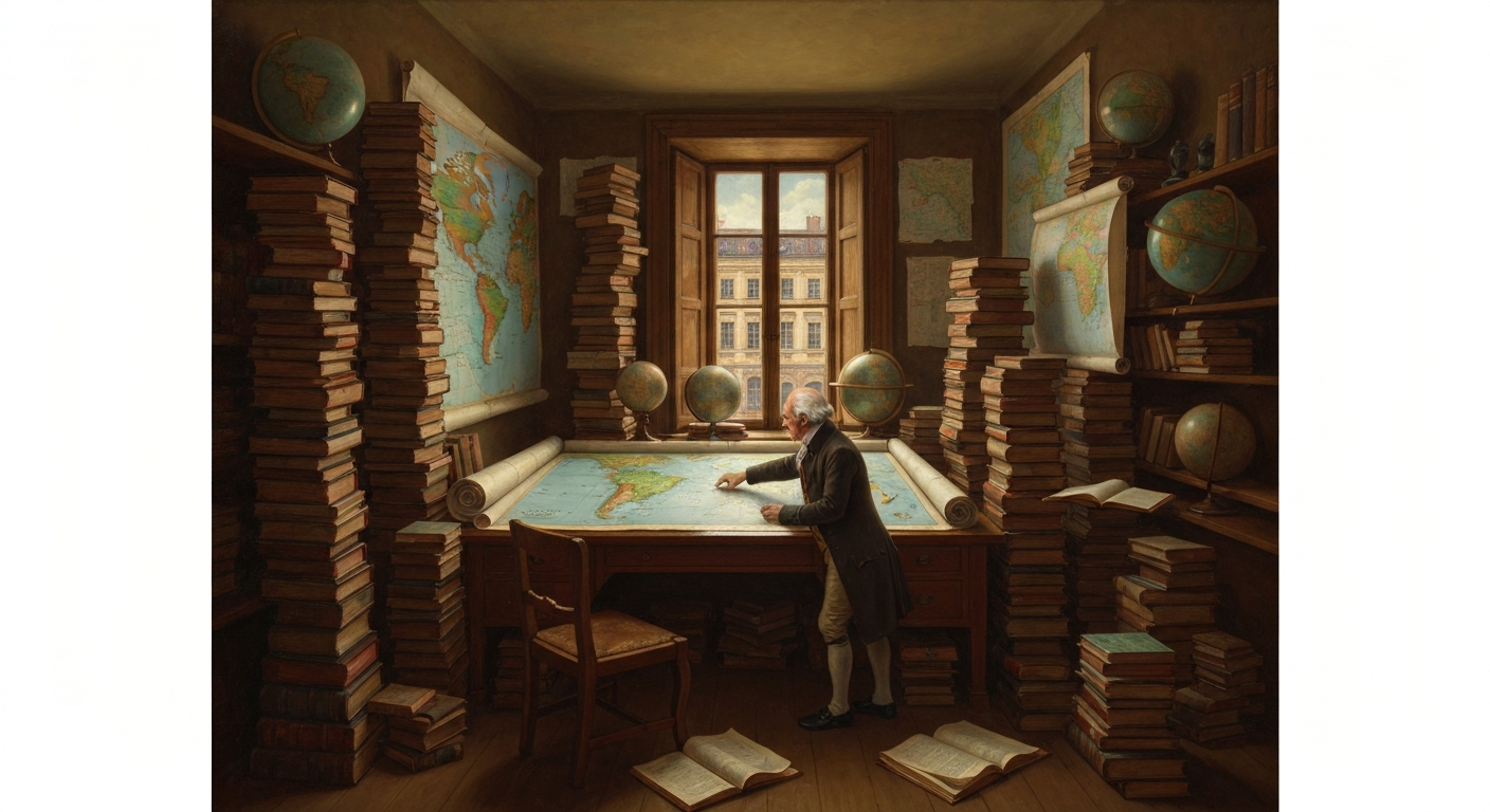 ## 고향을 한 발짝도 떠나지 않은 사람이 그린 지도가 가장 넓었다