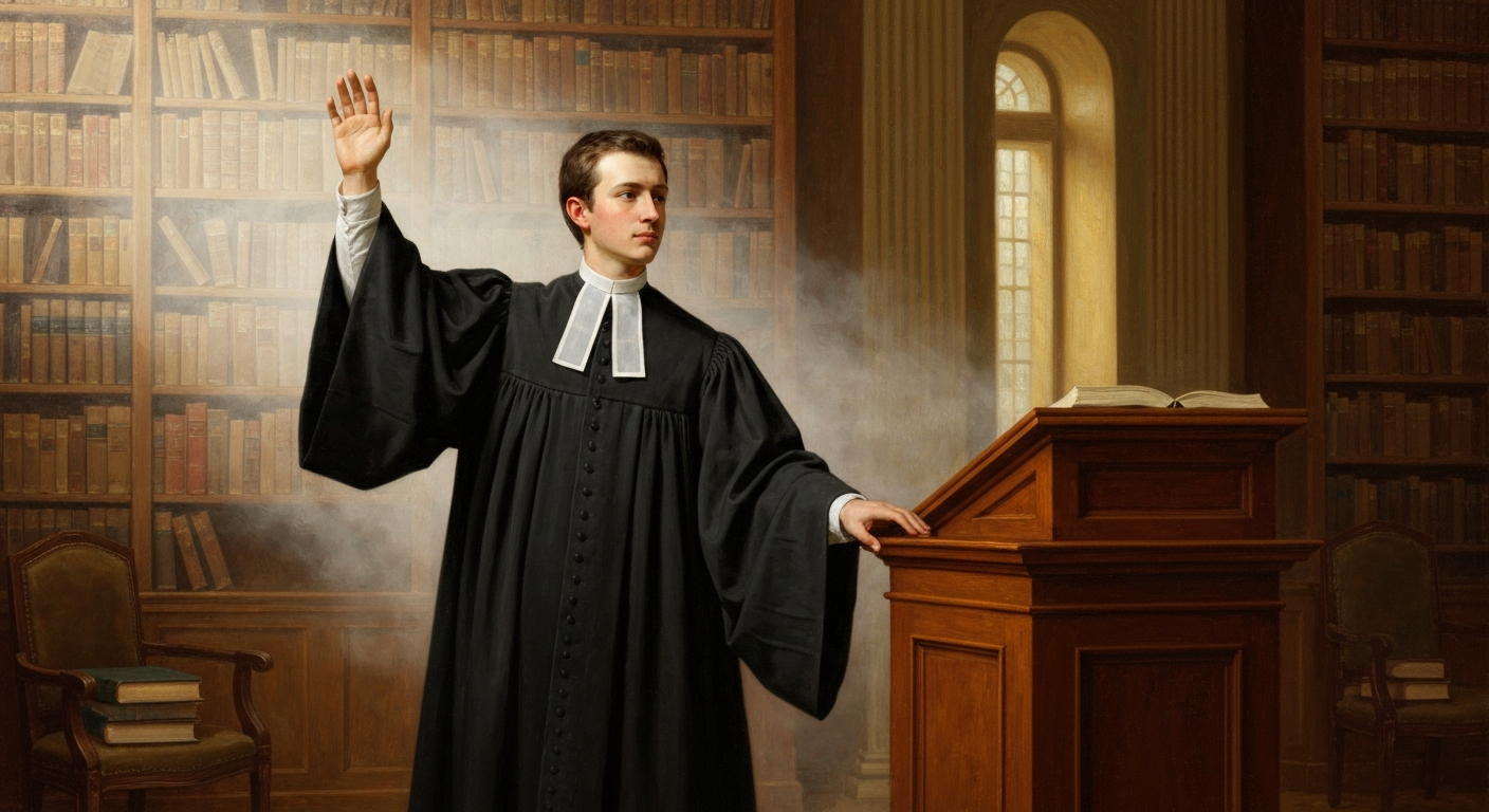 ## 눈을 감으면 방이 사라진다고 말한 28세 성직자