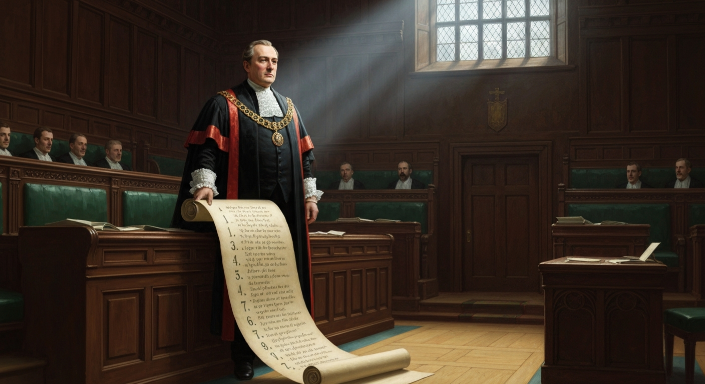 "진리를 추구하라"고 쓴 손으로 뇌물 23건을 받았다