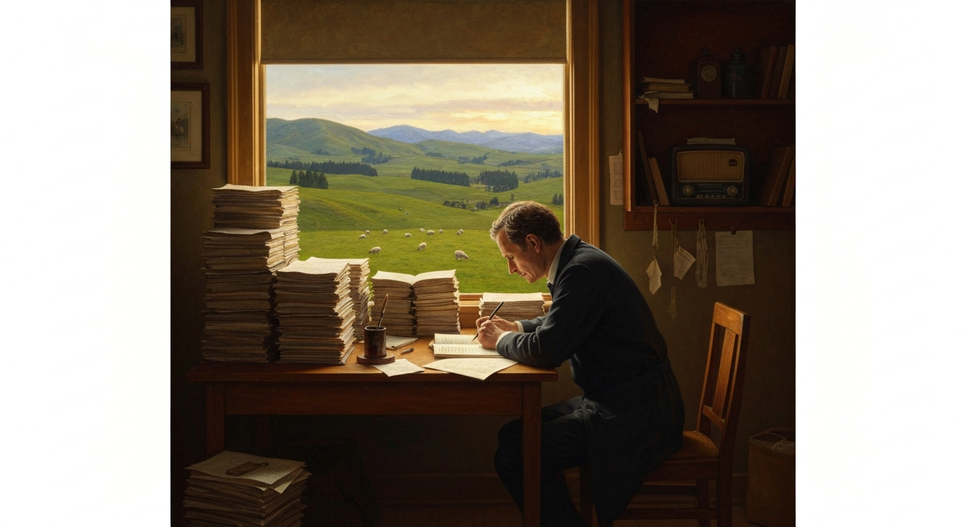 ## 지구 반대편 뉴질랜드에서 나치에 맞선 무기는 원고지였다