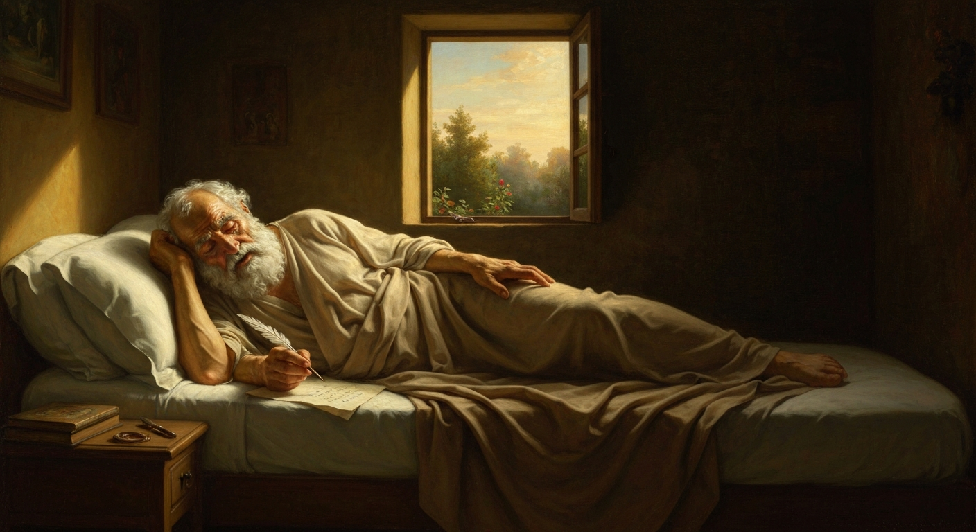 ## 고통 속에서 쓴 마지막 편지가 행복을 말하고 있었다