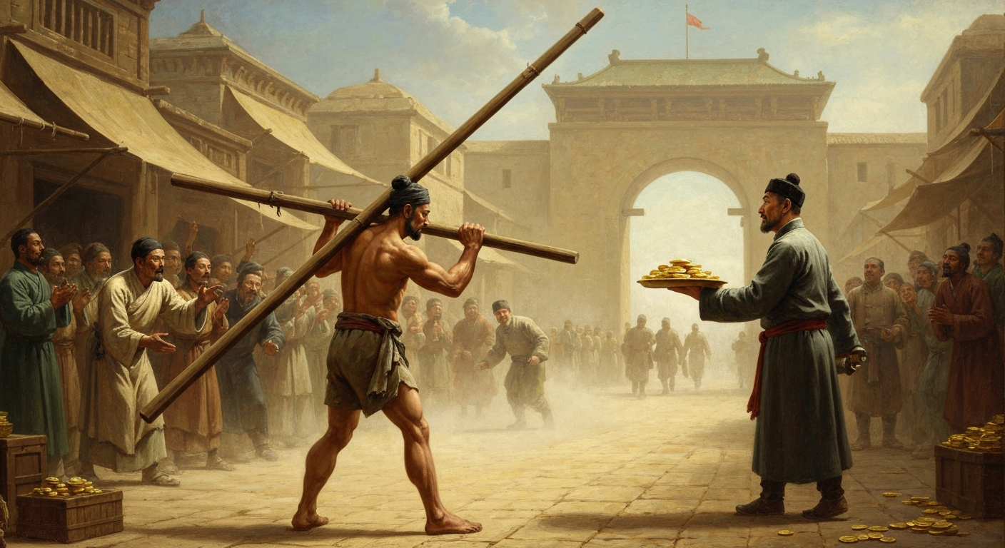 ## 나무 기둥 하나를 옮겼을 뿐인데 제국이 움직이기 시작했다