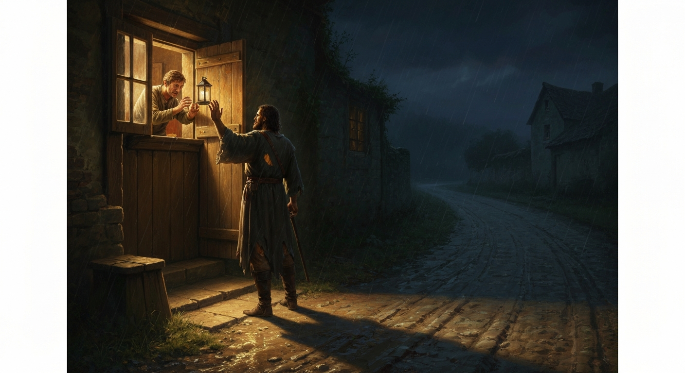 ## 여관 주인은 법을 지켰을 뿐이다, 그 법을 만든 사람이 문 앞에 서 있었을 뿐이다