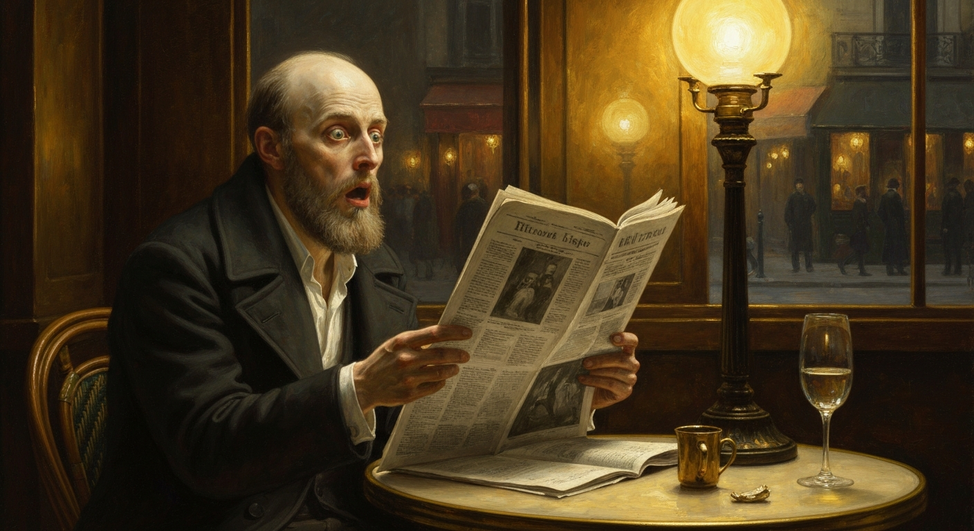 형 루드비히가 죽던 날, 신문은 알프레드의 부고를 실었다