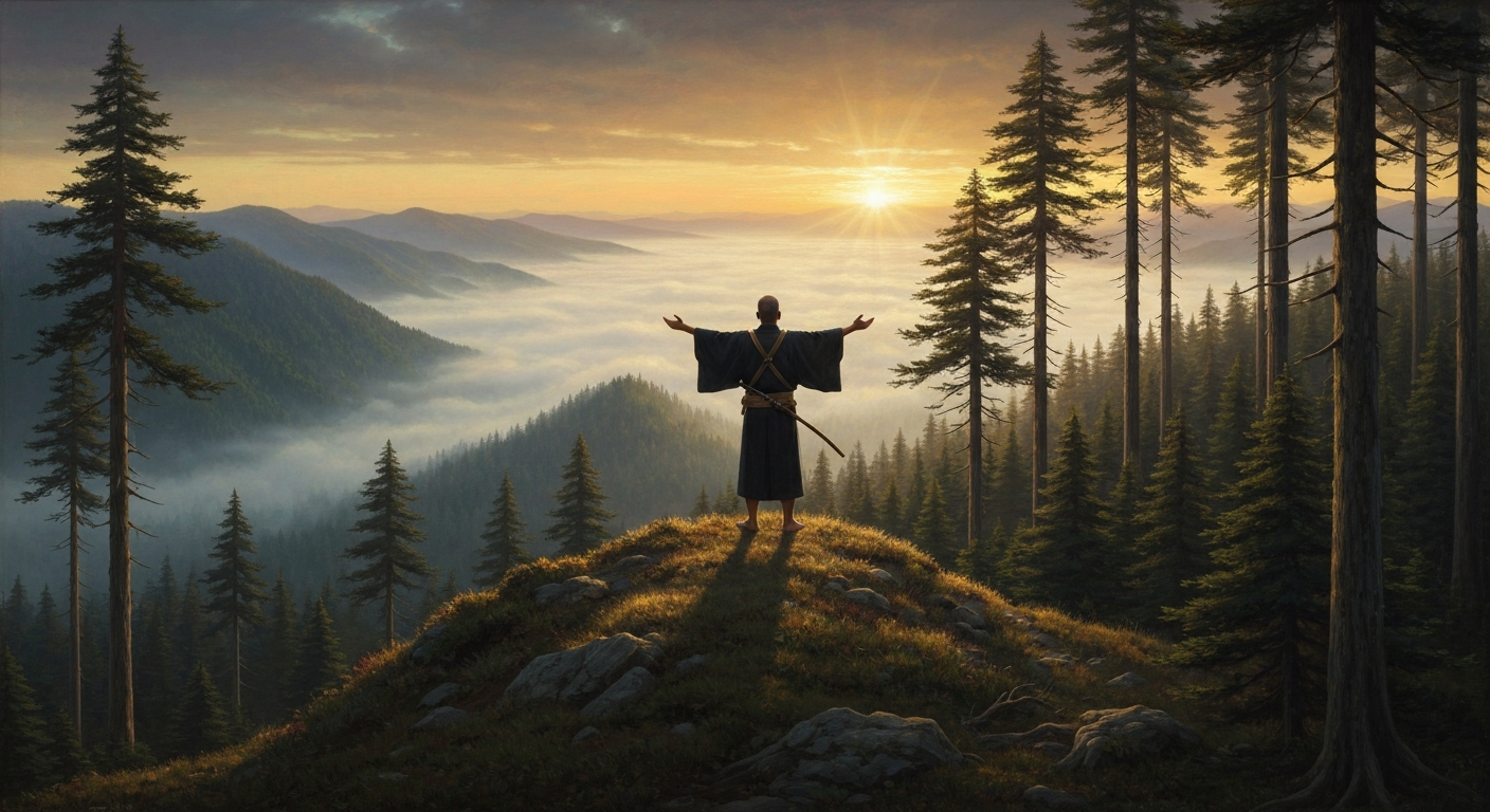 사가 천황이 하사한 산꼭대기에 구카이는 아무도 없는 도시를 세웠다