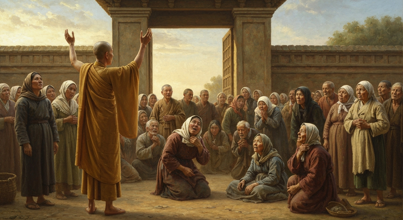 유녀가 극락에 간다고 하자 조정이 움직였다