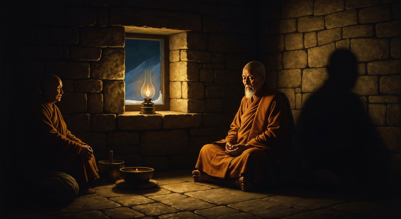 8년 동안 단 한 번도 눕지 않았다