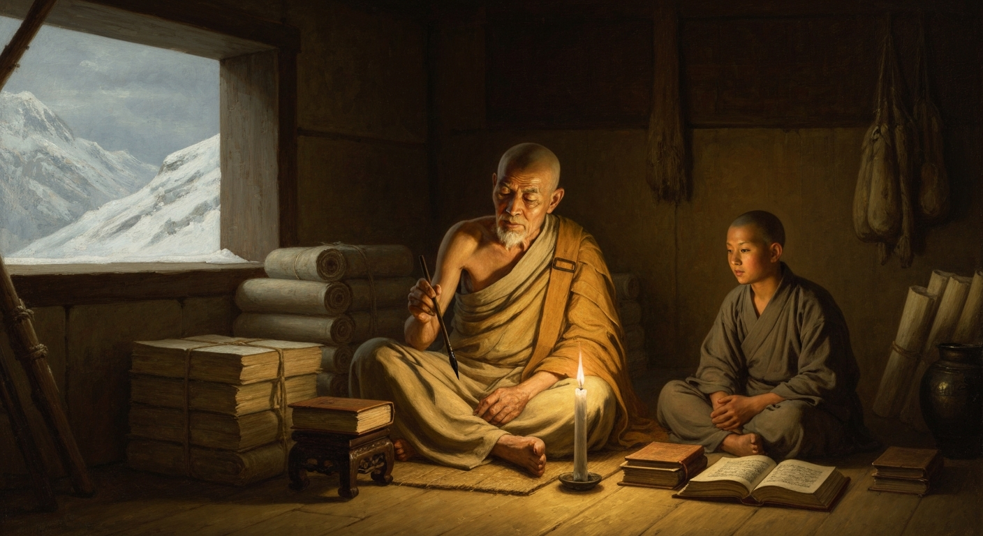 전쟁이 끝나자 스님은 훈장도 없이 산으로 돌아갔다