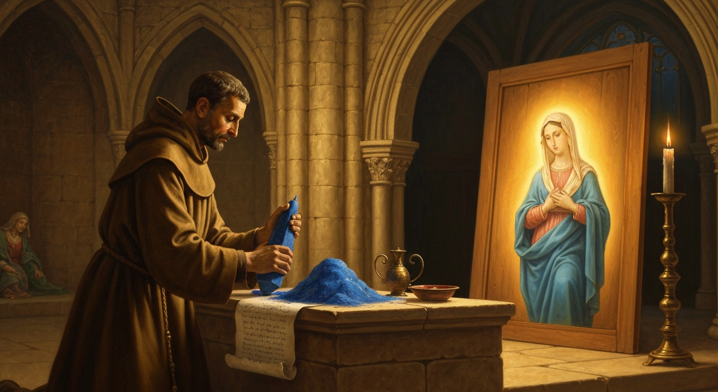 중세 계약서에는 '파란색은 성모 마리아에게만 쓸 것'이라고 적혀 있었다