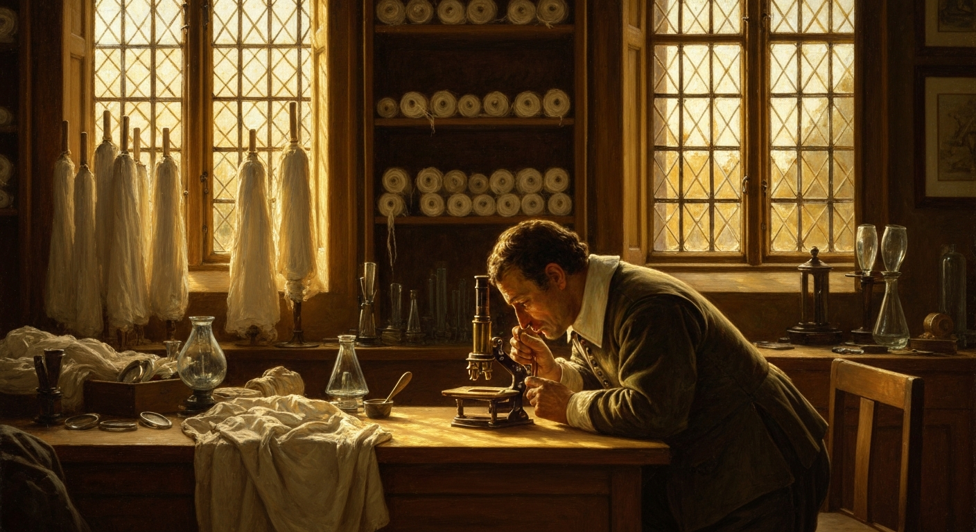 1676년, 포목상이 직접 간 렌즈로 왕립학회를 6년간 설득해야 했다