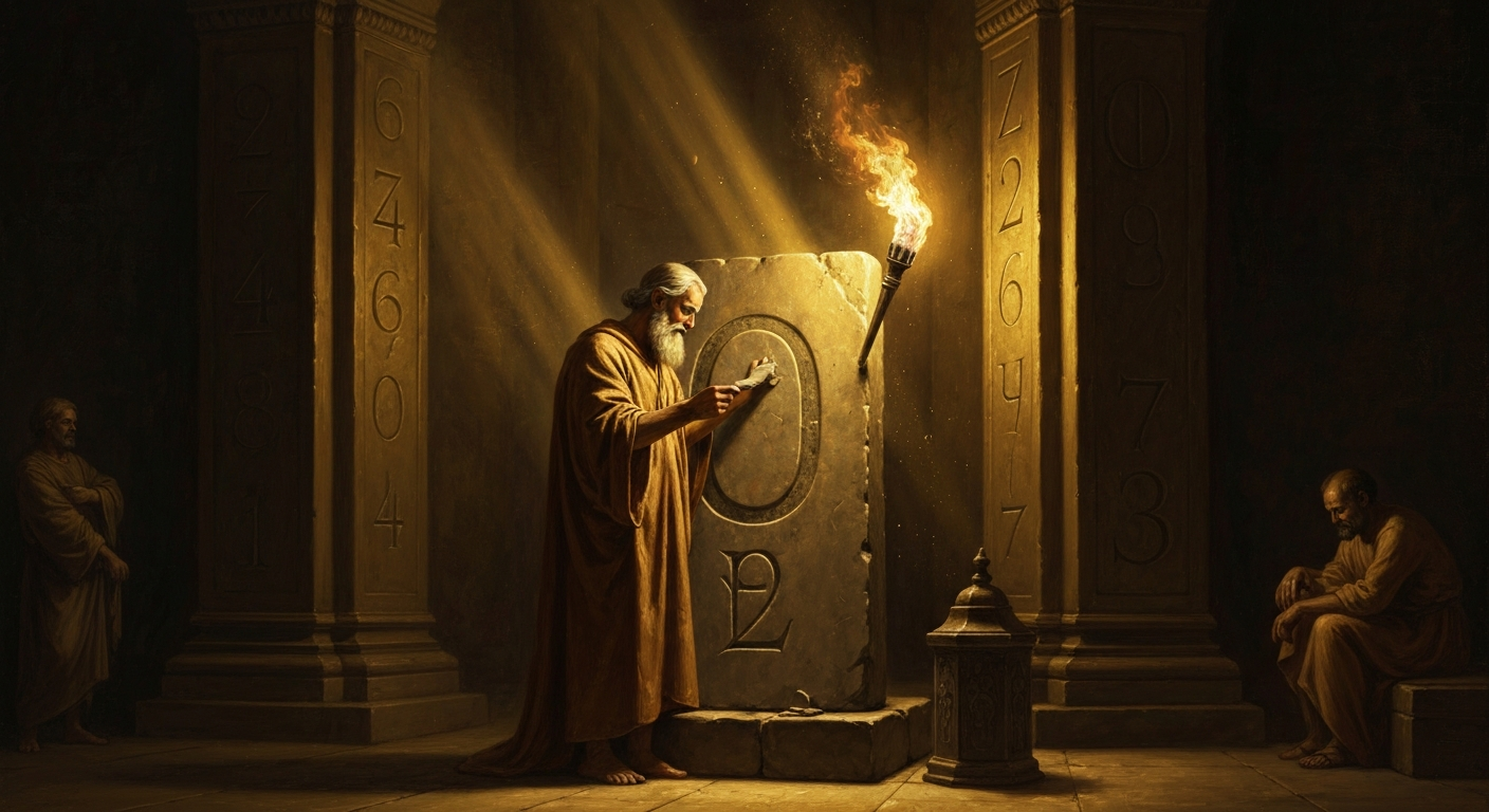 628년, 브라마굽타는 없음(零)을 수로 만들었다