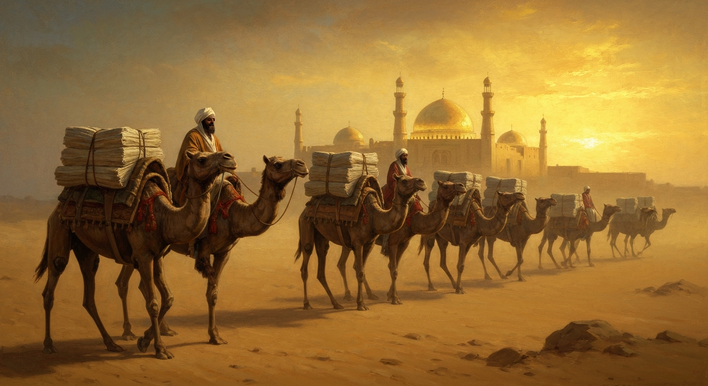 그의 책은 771년 낙타 등에 실려 바그다드에 도착했다