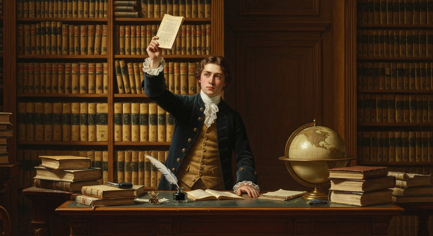 1735년, 11쪽짜리 팸플릿이 신의 장부를 베끼려 했다