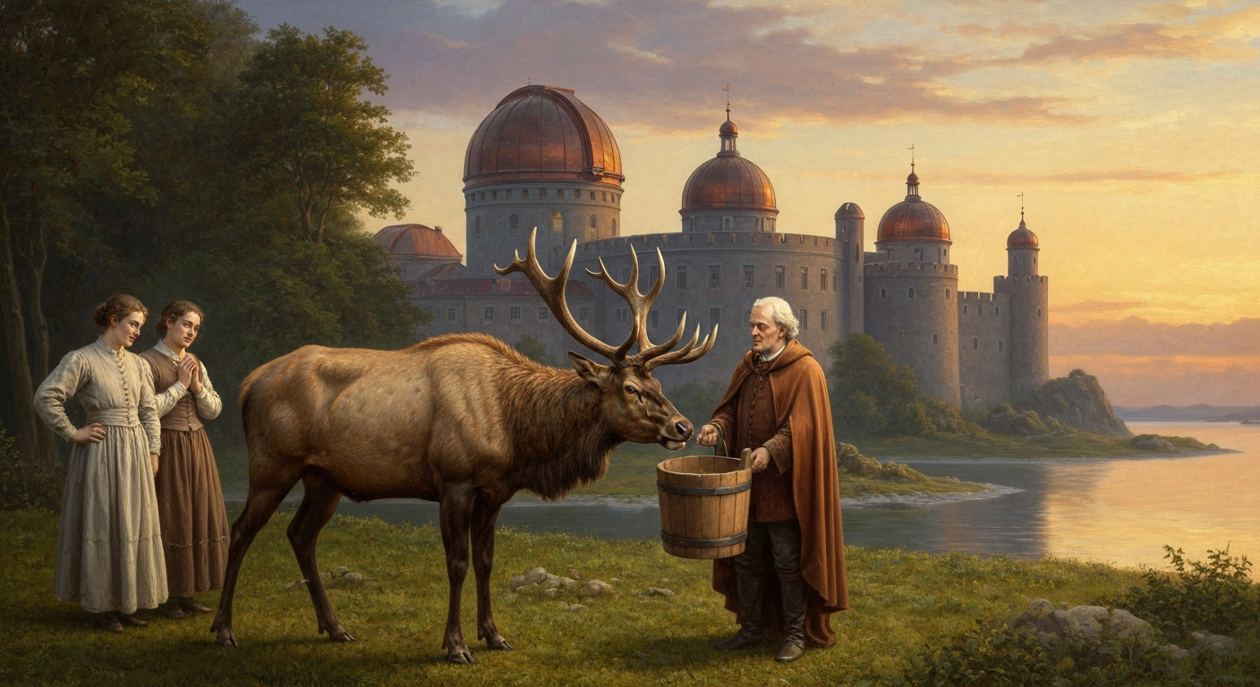 왕이 섬을 줬을 때 그는 엘크에게 맥주를 먹였다