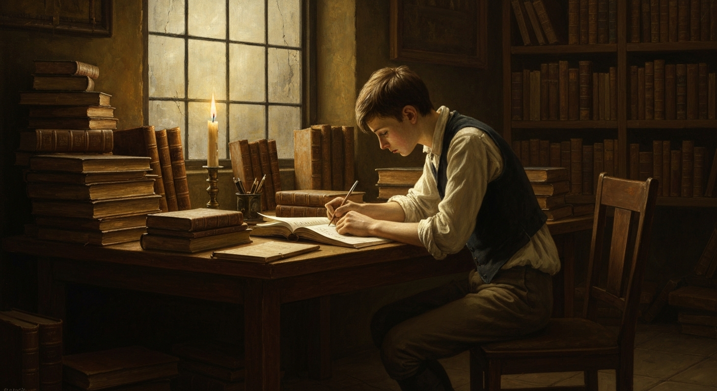 13살 제본소 심부름꾼이 손으로 베껴 쓴 노트가 런던 최고 실험실 문을 열었다