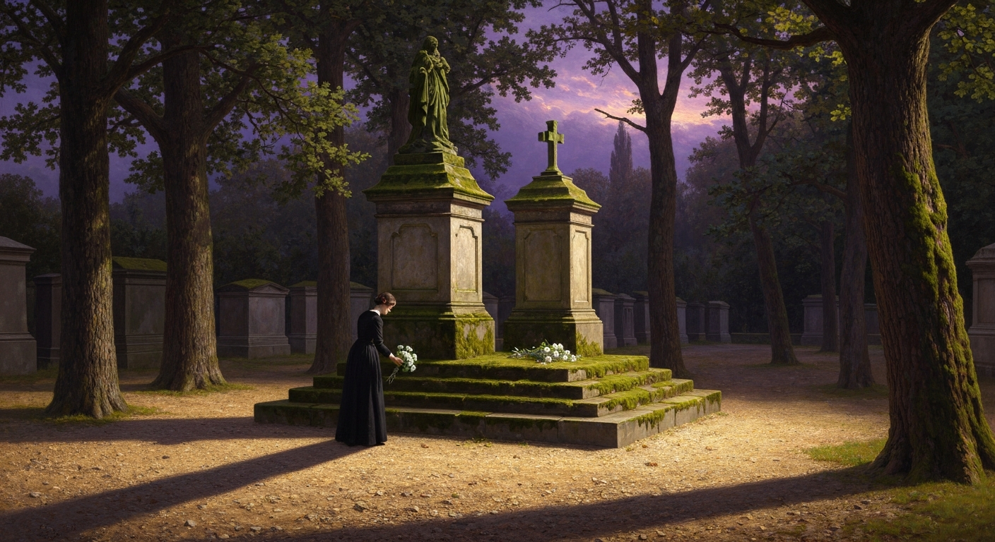 빈 중앙묘지 비석에 그가 평생 증명하려 했던 방정식이 새겨졌다