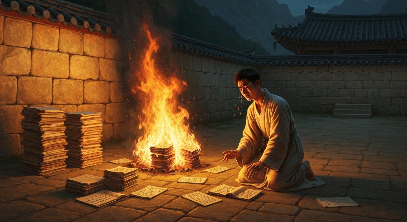 21살 김시습이 사흘을 울고 자기 책을 전부 태웠다