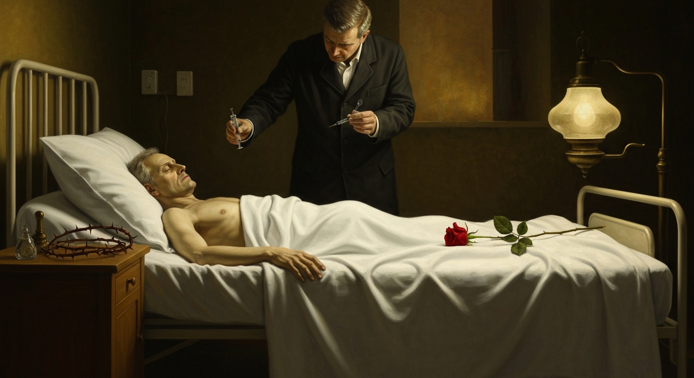 첫 환자 경찰관 한 명이 장미 가시에 긁혀 죽었다