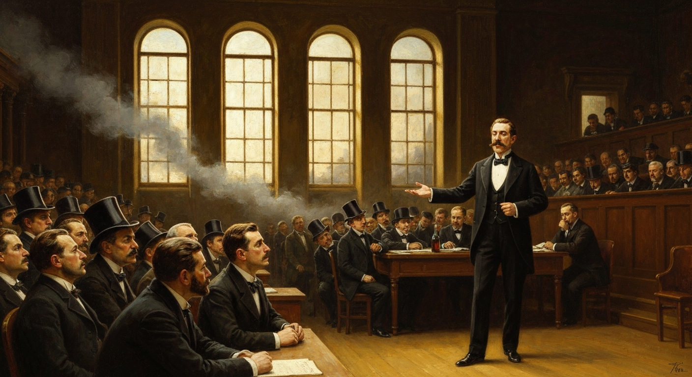 1912년 9월 뉴욕 강연장에서 그는 석탄의 종말을 예고했다