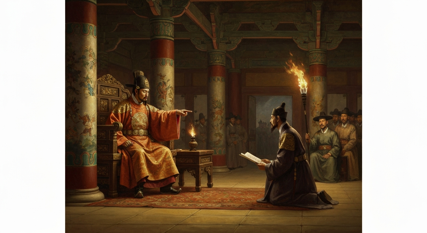 정조가 그에게 '반성문을 쓰라' 명령했다