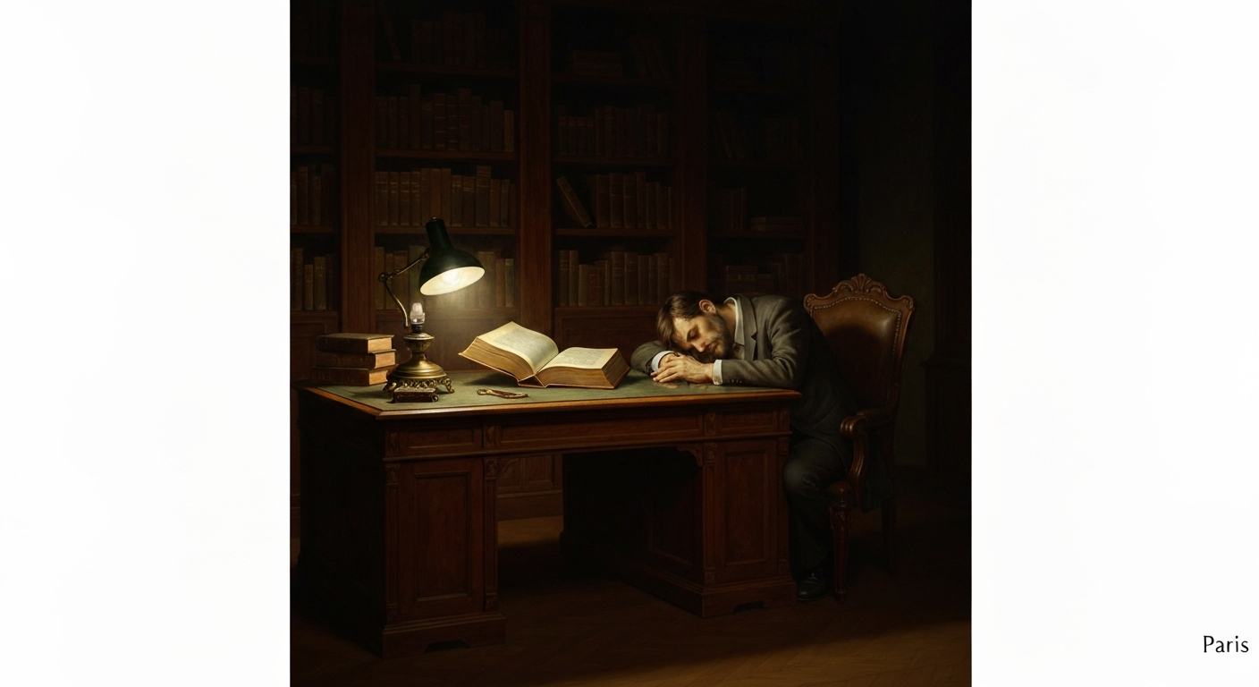 1961년 5월 4일, 펼쳐진 책 옆에서 발견된 시신