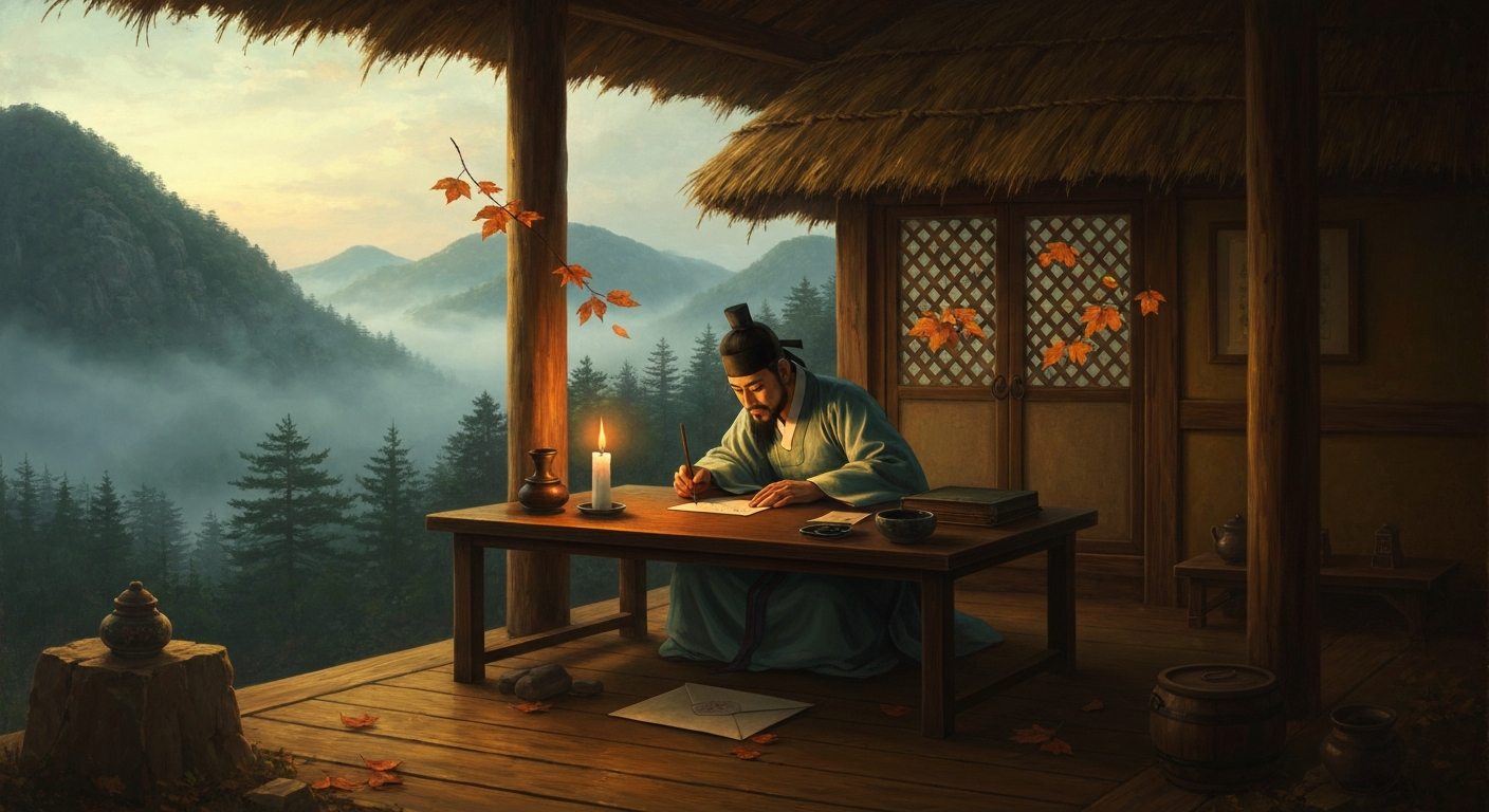 1712년 외암 산골에서 두 제자가 붓을 맞댔다