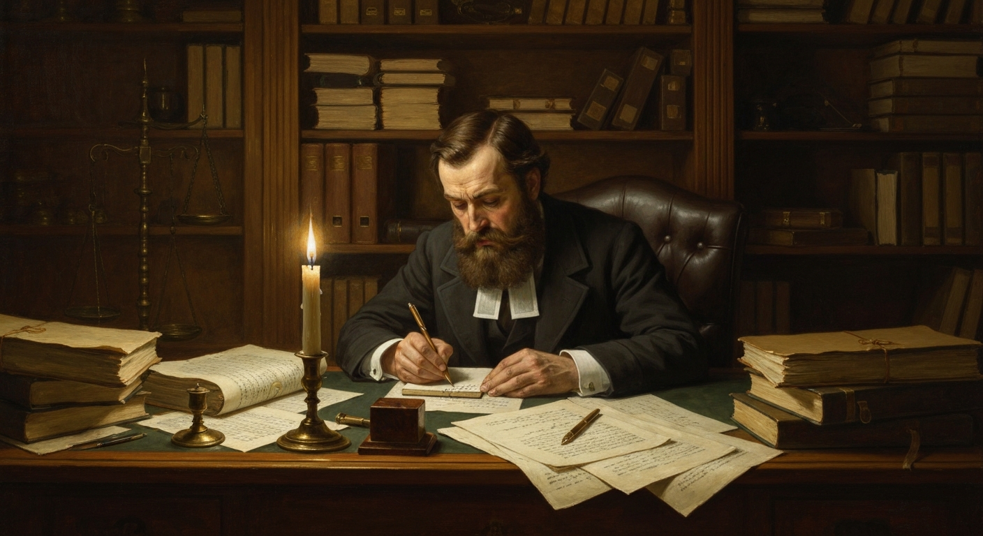 법원 서류 틈새에서 케일리가 행렬 대수를 발명했다