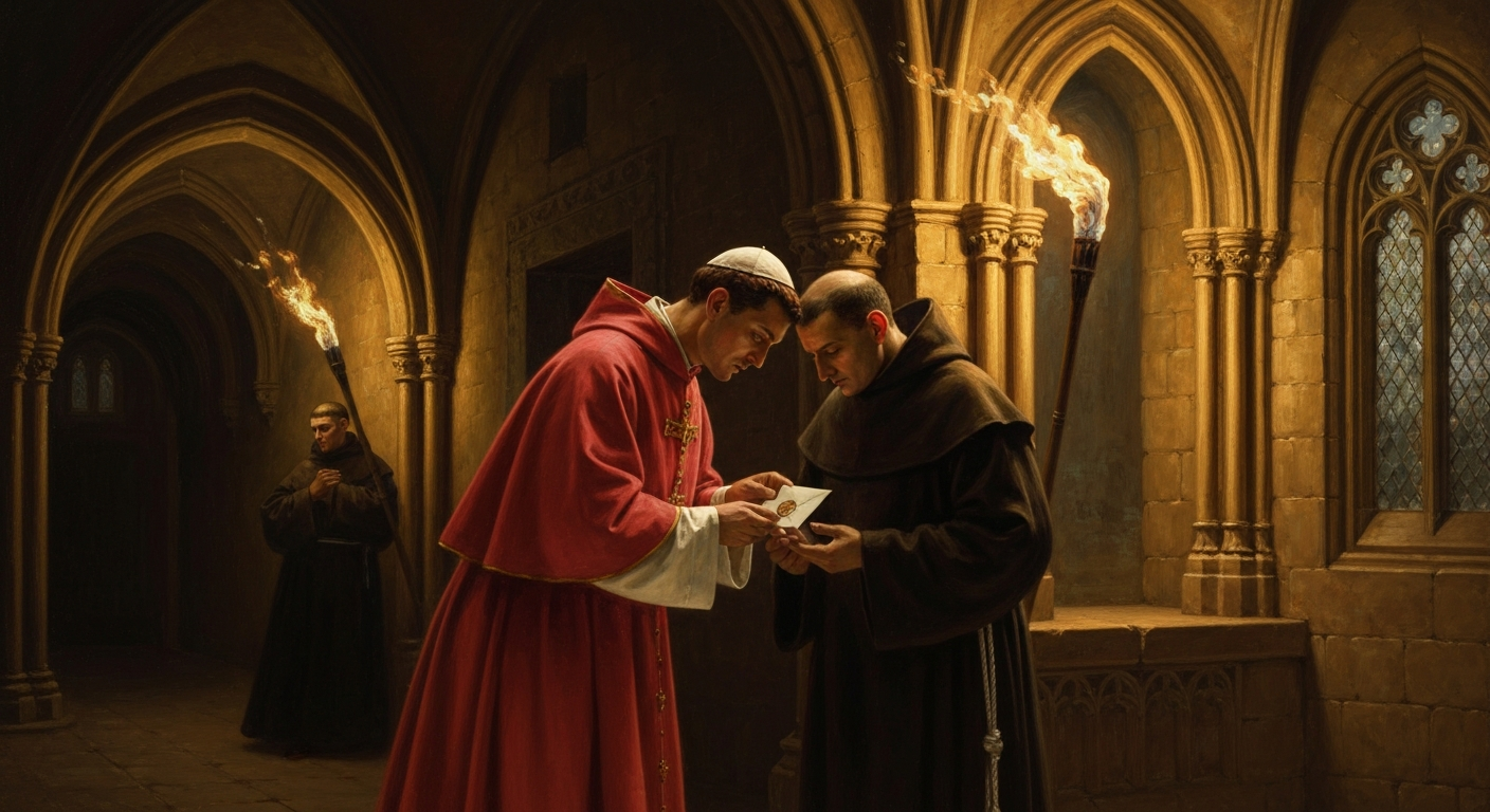 13세기 교황이 교회가 경계하던 수도사에게 비밀 집필을 의뢰했다