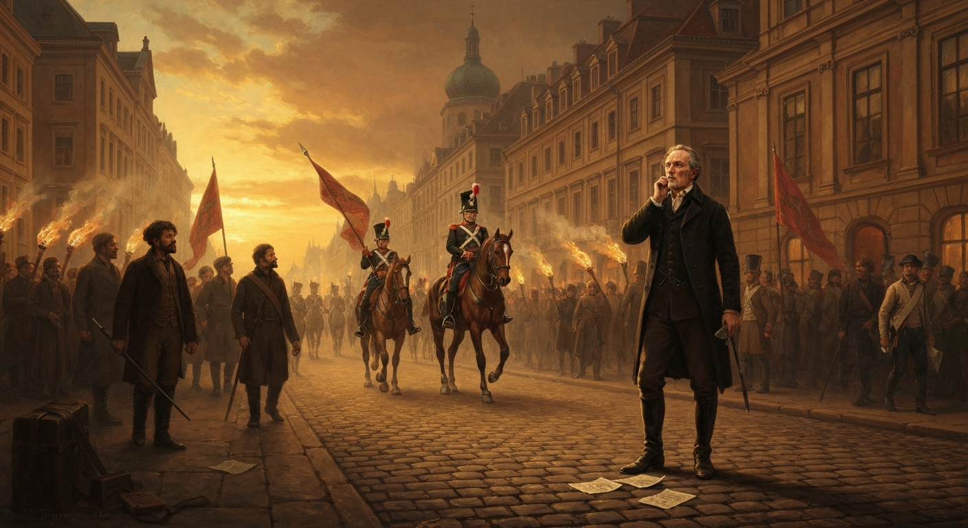 1848년 혁명 지지로 프로이센 정부가 야코비의 연금을 박탈했다