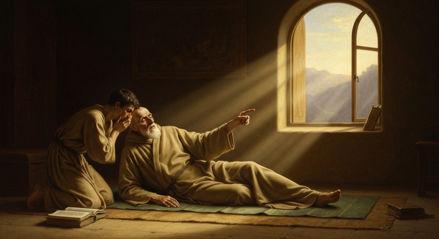 형 아상가가 임종 연기로 바수반두를 대승불교로 전향시켰다