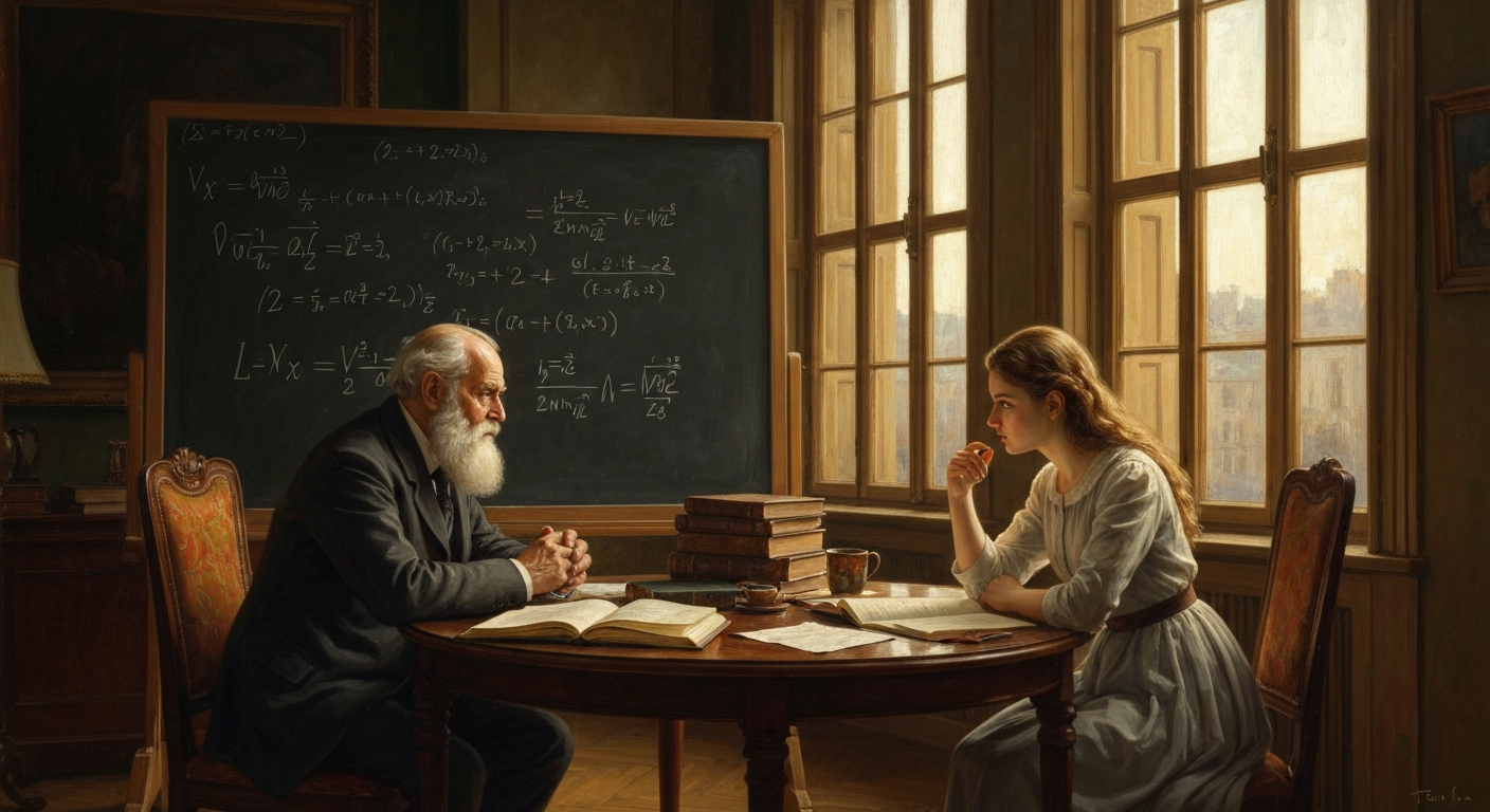 바이어슈트라스가 대학 강의실 대신 자기 집에서 4년간 소피아를 가르쳤다