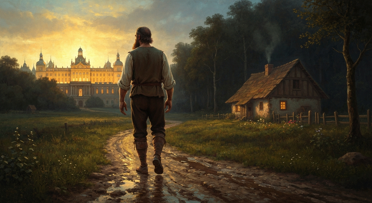 성공의 정점에서 그는 자신이 세운 왕국을 버리고 이름 없는 농부이자 은둔자의 삶을 선택했다