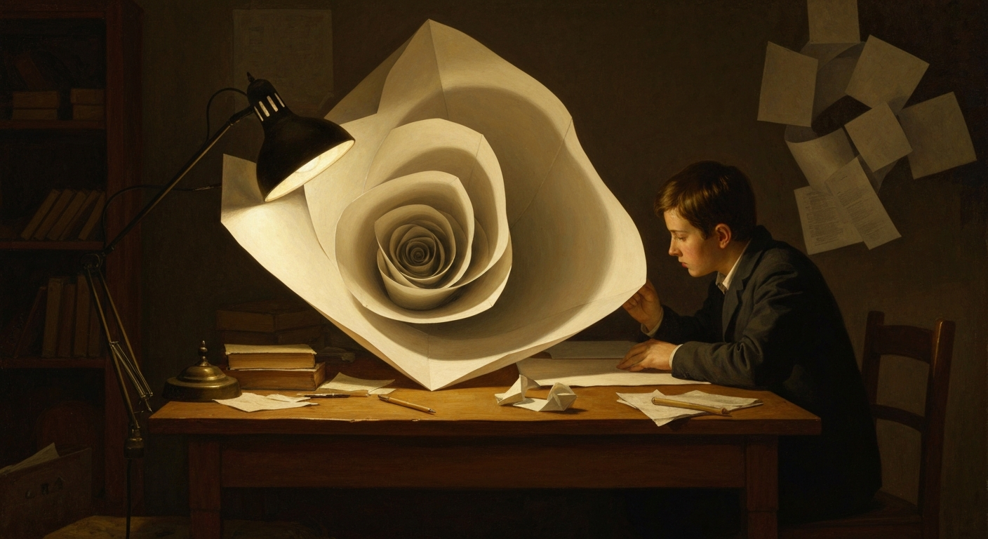 종이접기처럼 우주를 접어서 '여기서 끝'이라고 딱 찍어 보여준 천재