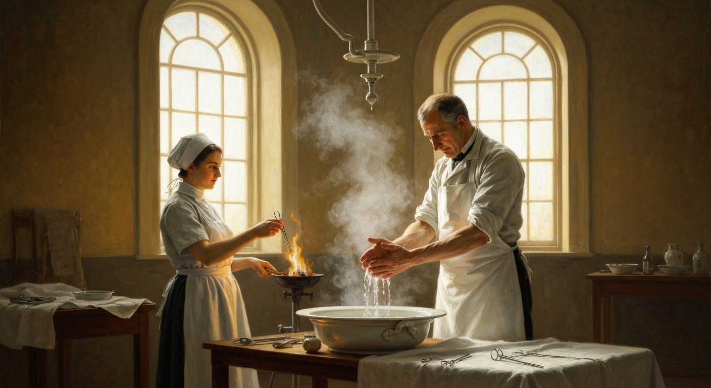 수술실에서 손을 씻기 시작했고, 우유를 끓여서 안전하게 마시게 됐다