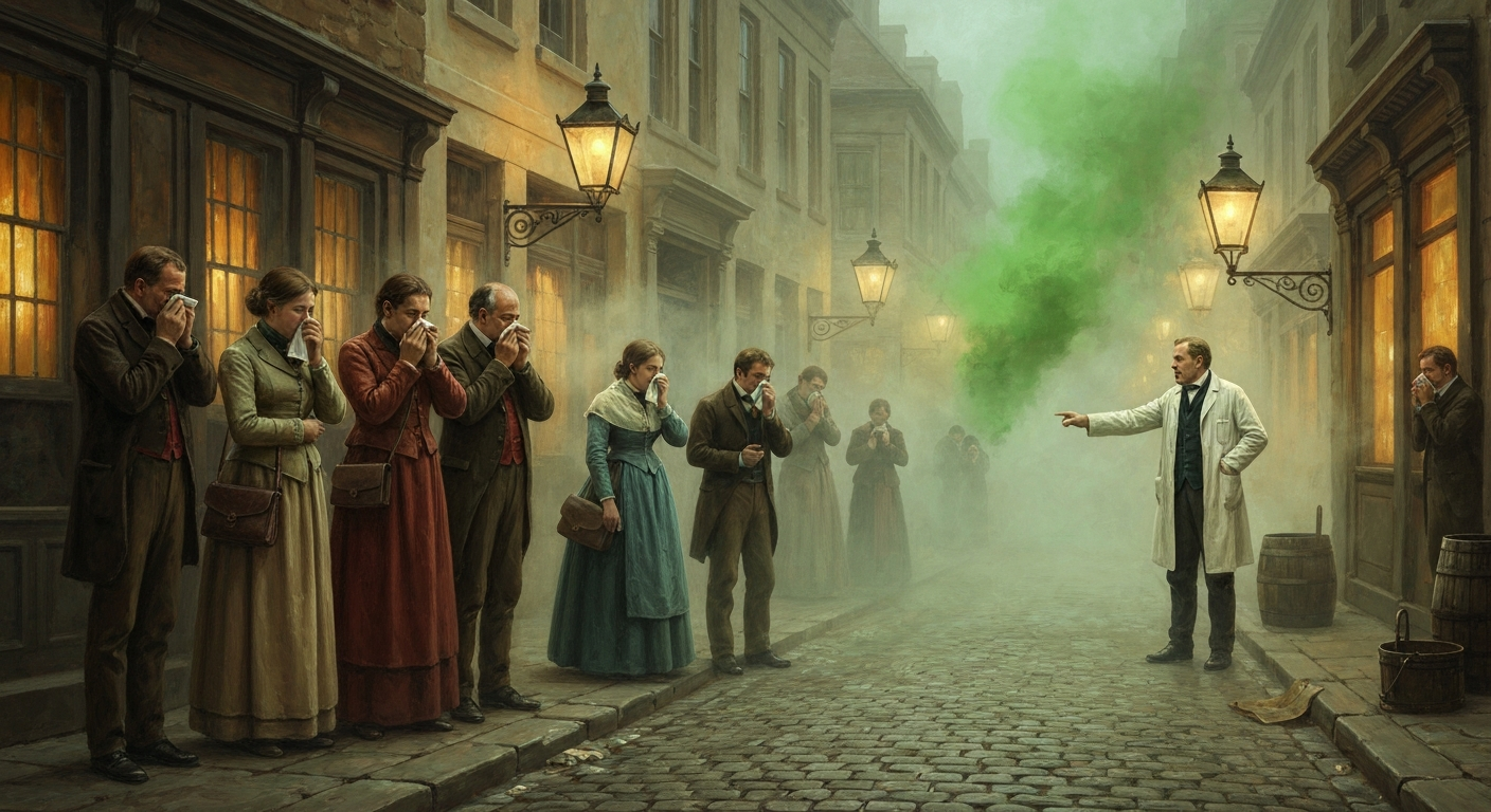 옛날 사람들은 '나쁜 공기'가 병을 만든다고 진짜로 믿었다