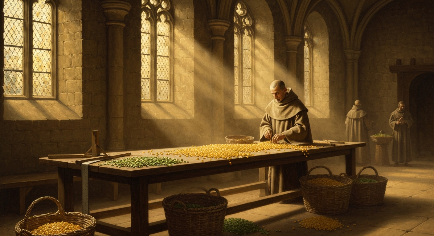 수도사가 완두콩 3만 개를 까 보고 찾아낸 놀라운 숫자 패턴